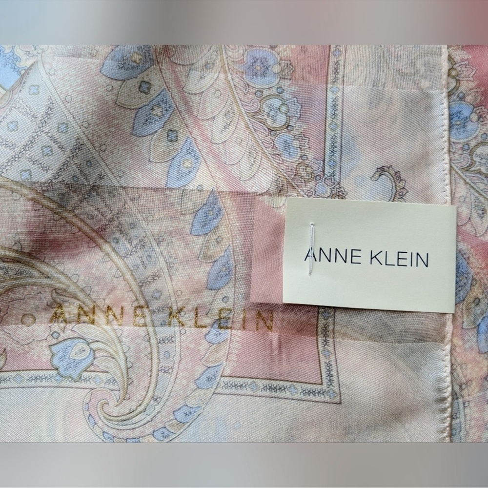 Anne Klein 100% Silk Scarf